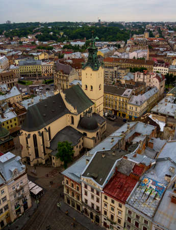 The capital of the west Ukrainian Lviv is beautiful in any weather!のeditorial素材
