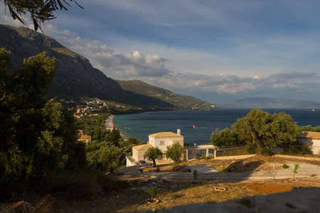 Unreal landscapes, nature, clouds, sea, mountains.
Clear sea water, blue sky, houses, olives and all you expect from Greece!の写真素材