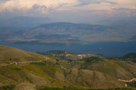 Unreal landscapes, nature, clouds, sea, mountains.
Clear sea water, blue sky, houses, olives and all you expect from Greece!の写真素材