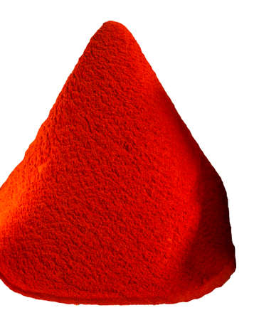Mountain paprika on the counter of the spice seller in the main market Mukacheve, Ukraineの写真素材