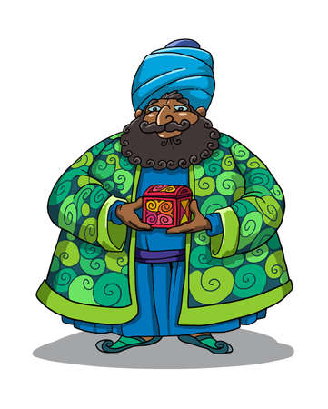 The sages came from the East to bring gifts to the newborn Jesus Christ.の写真素材