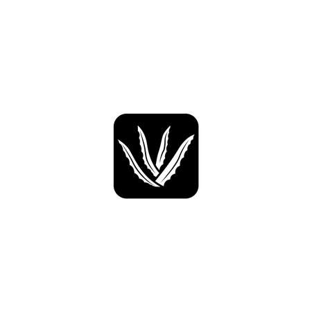 aloe vera,leaves,leaf,plant,icon,logo,symbol,silhouetteの写真素材