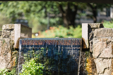 Cityscape. The urban landscape with a waterfall.の写真素材