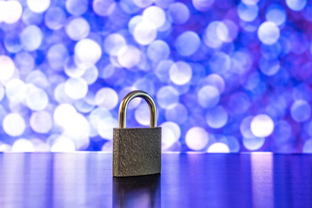 lock as symbol for Privacy and General Data Protection Regulation on a notebook computer
の写真素材