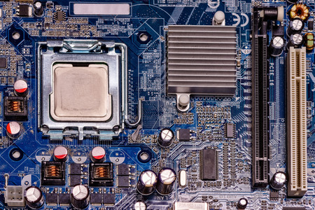 Close-up computer mother boardの写真素材