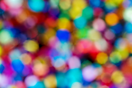 Colorful bbstract blurred bokeh background. Close-up photography.の写真素材