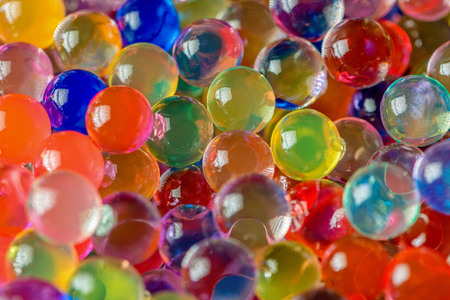 Colorful bbstract blurred bokeh background. Close-up photography.の写真素材