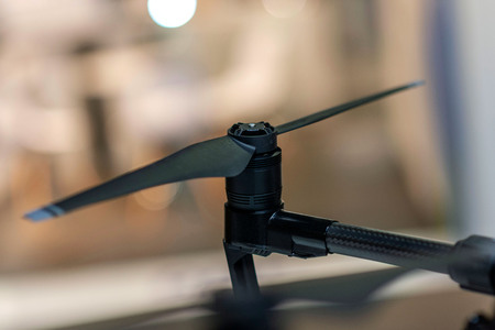 Drone propellers. Close-up photograph.の写真素材