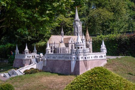 KLAGENFURF, CARINTHIA, AUSTRIA - AUGUST 07, 2018: Park Minimundus am Worthersee. Models of the most...