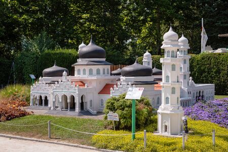 KLAGENFURT, CARINTHIA, AUSTRIA - AUGUST 07, 2018: Park Minimundus am Worthersee. Models of the most...