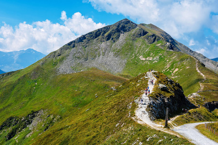 Beautiful landscape of the Austrian Alps, Europe.の写真素材