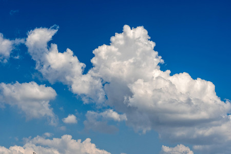 Clouds in the air change shape in many.の写真素材