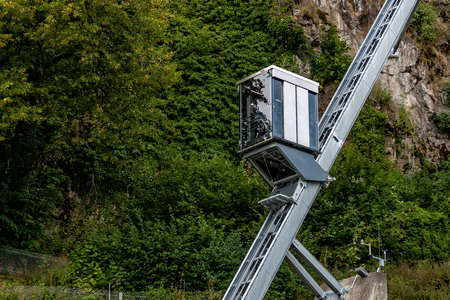 Lift to Hochosterwitz Castle on Carinthia in Austriaの写真素材
