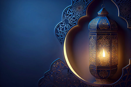realistic ilustration, Ramadan Kareem background banner, generative aiの写真素材