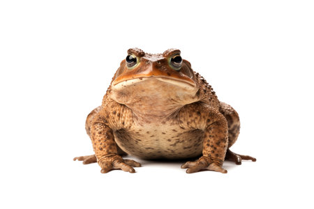 Toad Isolated on White Background with copy spaceの素材