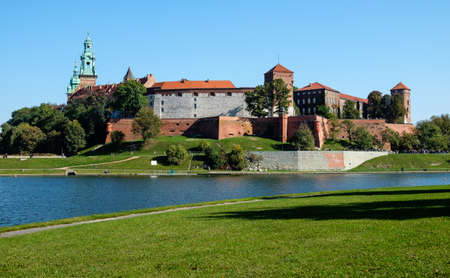 Wawel Royal Castle and Vistula Riverのeditorial素材