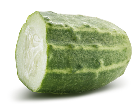Cucumber isolated on white backgroundの写真素材