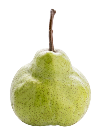 Fresh pear isolated on white backgroundの写真素材
