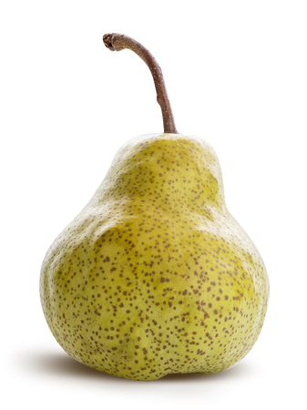 Fresh pear isolated on white backgroundの写真素材