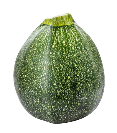 Fresh green squash isolated on white background. Clipping pathの写真素材