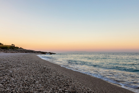 Tropical beach in Albania.  Ionian Seaの写真素材