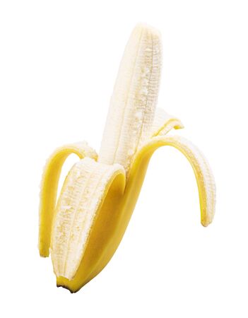 Banana isolated on white background. の写真素材