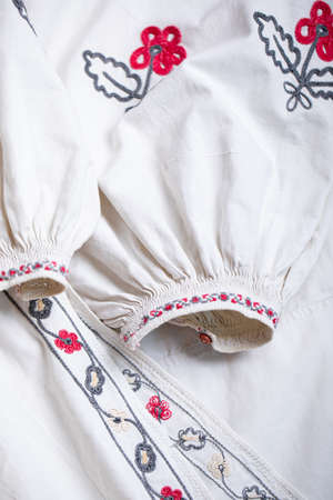 Traditional Ukrainian clothing. Background