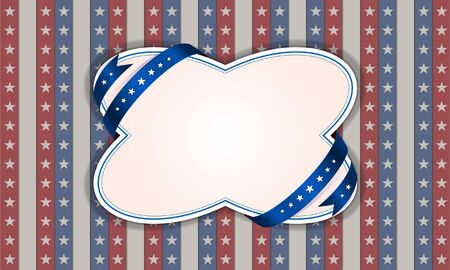 4th of July independence day background, July 4th, Memorial Day, Independence day, Easy to edit  Perfect for invitations or announcements のイラスト素材
