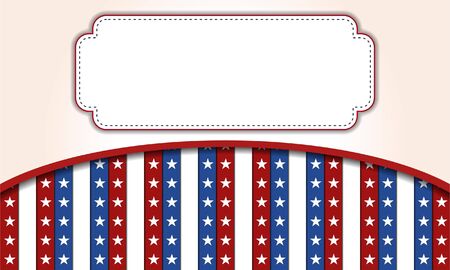 4th of July independence day background, July 4th, Memorial Day, Independence day, Easy to edit  Perfect for invitations or announcements のイラスト素材