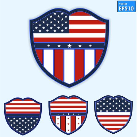4th of July independence day background, July 4th, Memorial Day, Independence day, Easy to edit  Perfect for invitations or announcements のイラスト素材