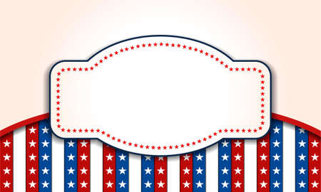 4th of July independence day background, July 4th, Memorial Day, Independence day, Easy to edit  Perfect for invitations or announcements のイラスト素材