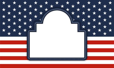 4th of July independence day background, July 4th, Memorial Day, Independence day, Easy to edit  Perfect for invitations or announcements のイラスト素材