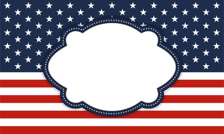 4th of July independence day background, July 4th, Memorial Day, Independence day, Easy to edit  Perfect for invitations or announcements のイラスト素材