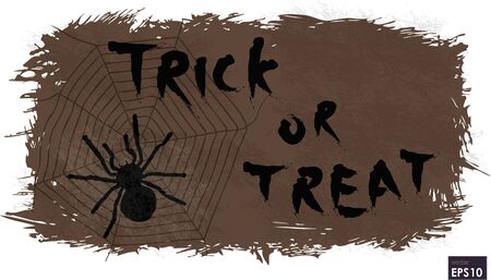 Halloween trick or treat message on backgroundのイラスト素材
