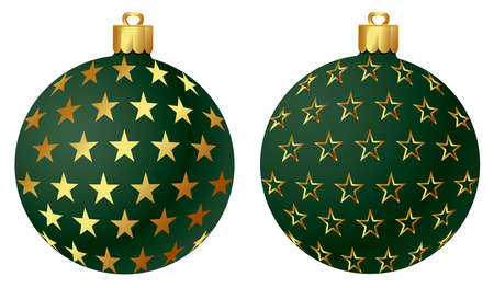 Christmas ornaments/ ball  Vector illustrationのイラスト素材