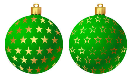 Christmas ornaments/ ball  Vector illustrationのイラスト素材