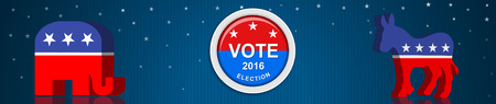 US presidential electionのイラスト素材