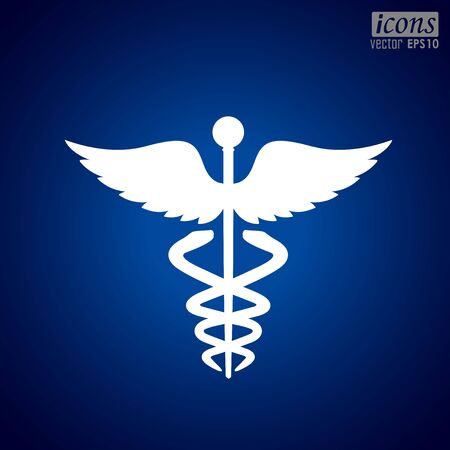Caduceus Medical Icon.のイラスト素材