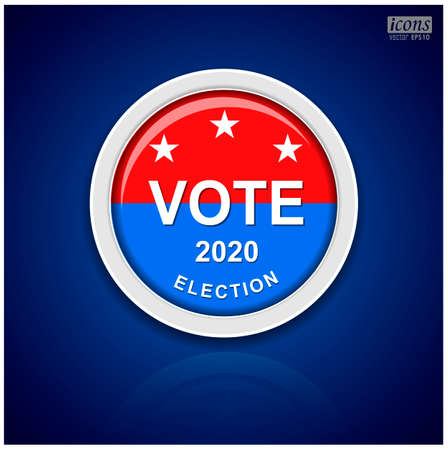 Vector background for US presidential election 2020のイラスト素材