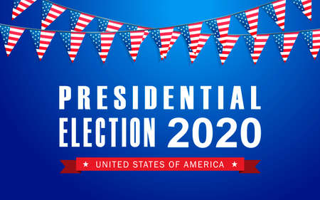 Vector background for US presidential election 2020のイラスト素材