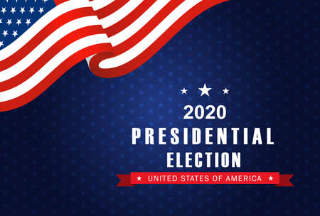 Vector background for US presidential election 2020のイラスト素材
