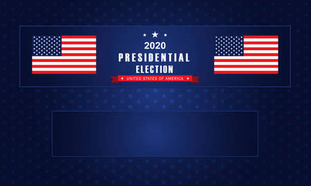 Vector background for US presidential election 2020のイラスト素材