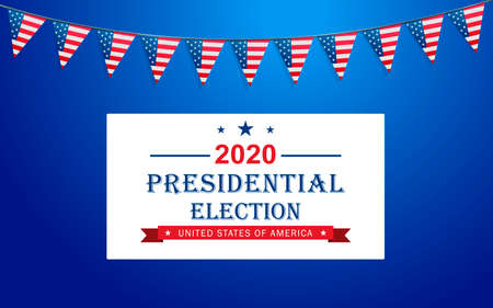 Vector background for US presidential election 2020のイラスト素材