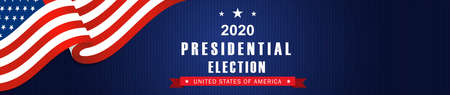Vector background for US presidential election 2020のイラスト素材