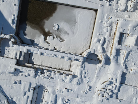 Basilica Therma is an ancient Roman spa town located in the Yozgat province of Turkey. Drone...