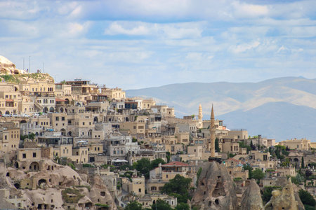 Beautiful landscape Cappadocia stone and Goreme national park Nevsehir Turkey.の写真素材
