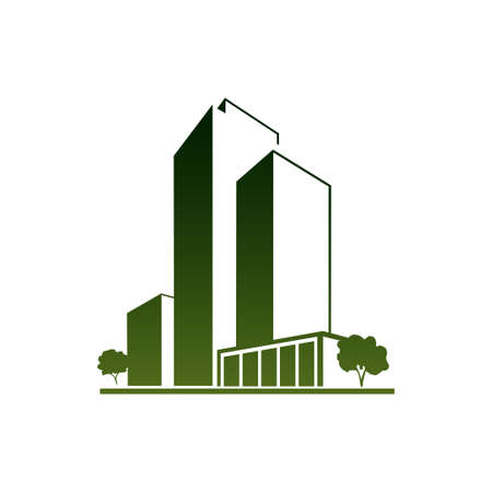 Green apartmentsのイラスト素材