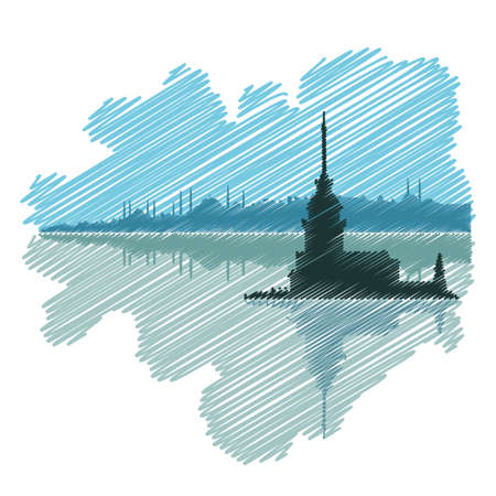 Istanbul drawingのイラスト素材