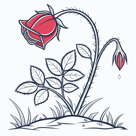 Elegant flower design, vector illustration eps10 graphic.のイラスト素材