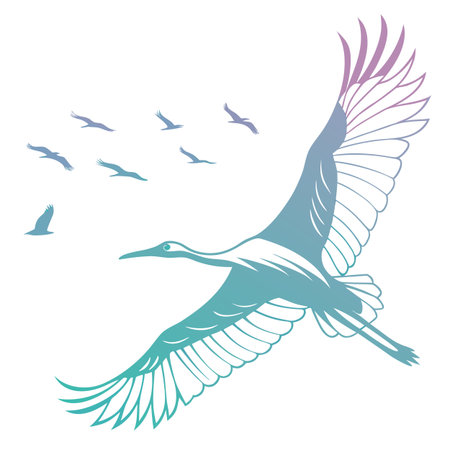 Artistic vector illustration of a flowing abstract shape with a soft watercolor gradient effect.のイラスト素材